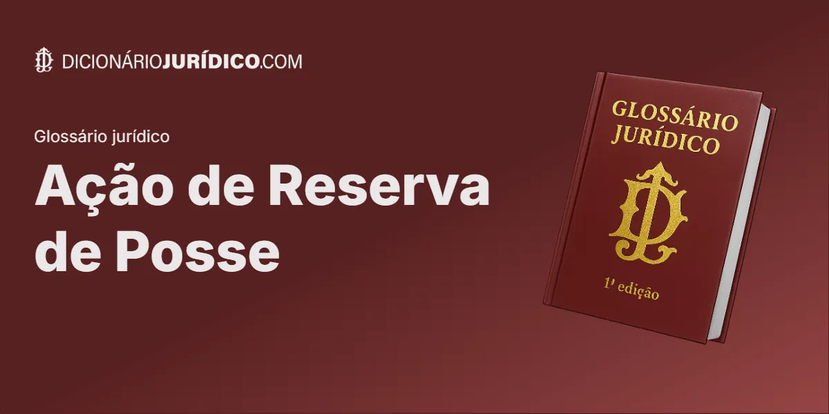 Compartilhe este tutorial: Ação de Reserva de Posse