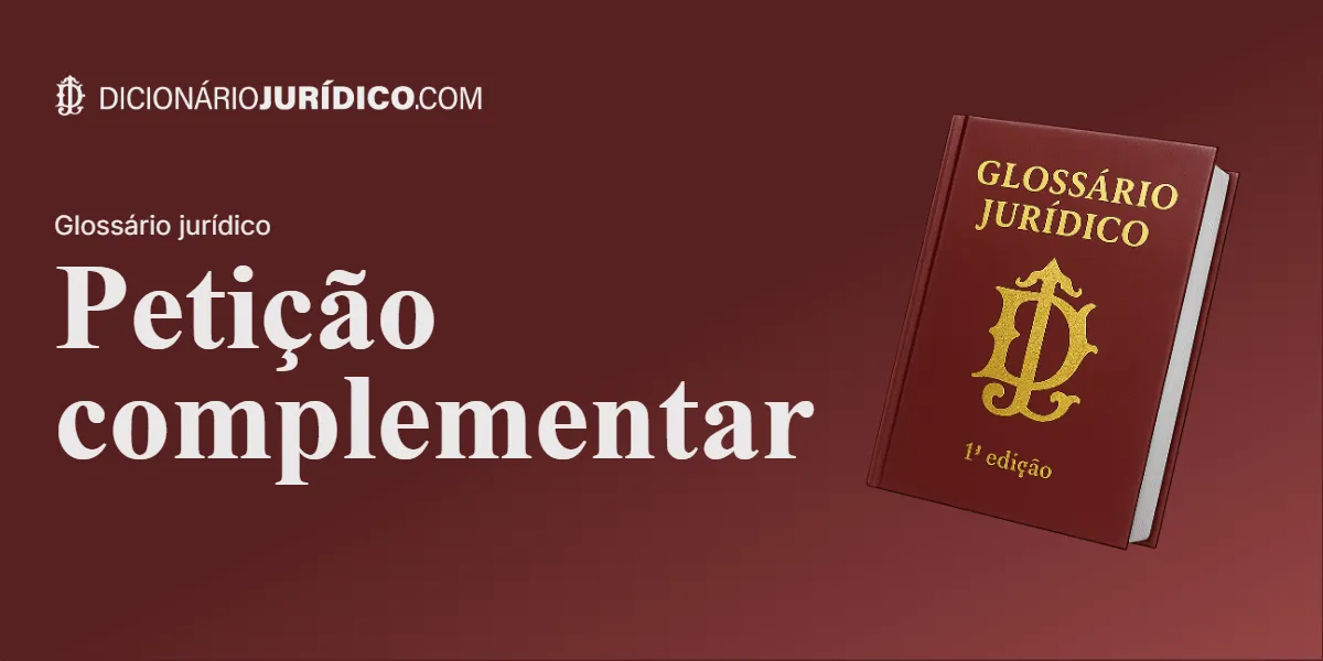 Compartilhe este tutorial: Petição complementar