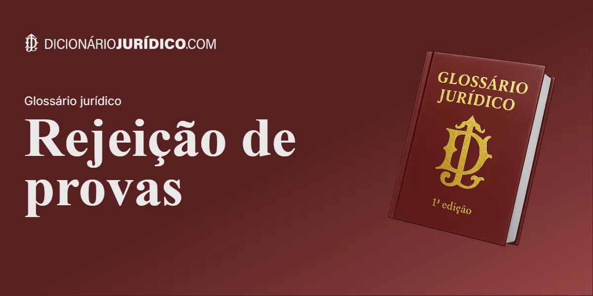 Compartilhe este tutorial: Rejeição de provas