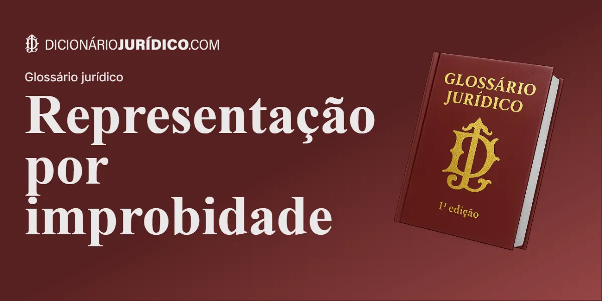 Compartilhe este tutorial: Representação por improbidade