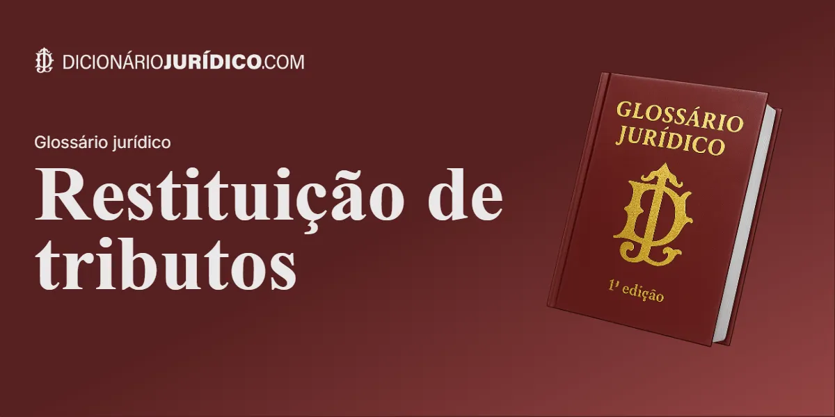 Compartilhe este tutorial: Restituição de tributos