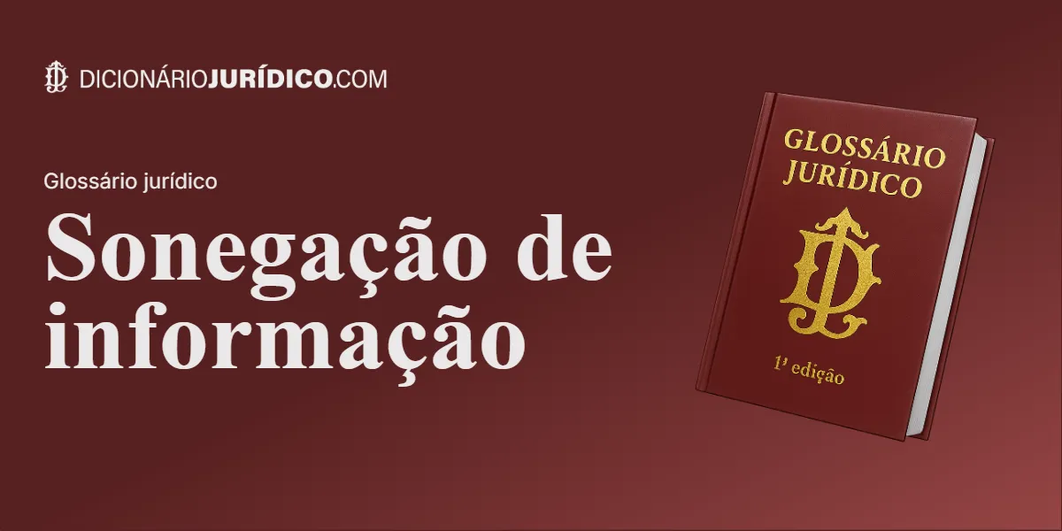 Compartilhe este tutorial: Sonegação de informação