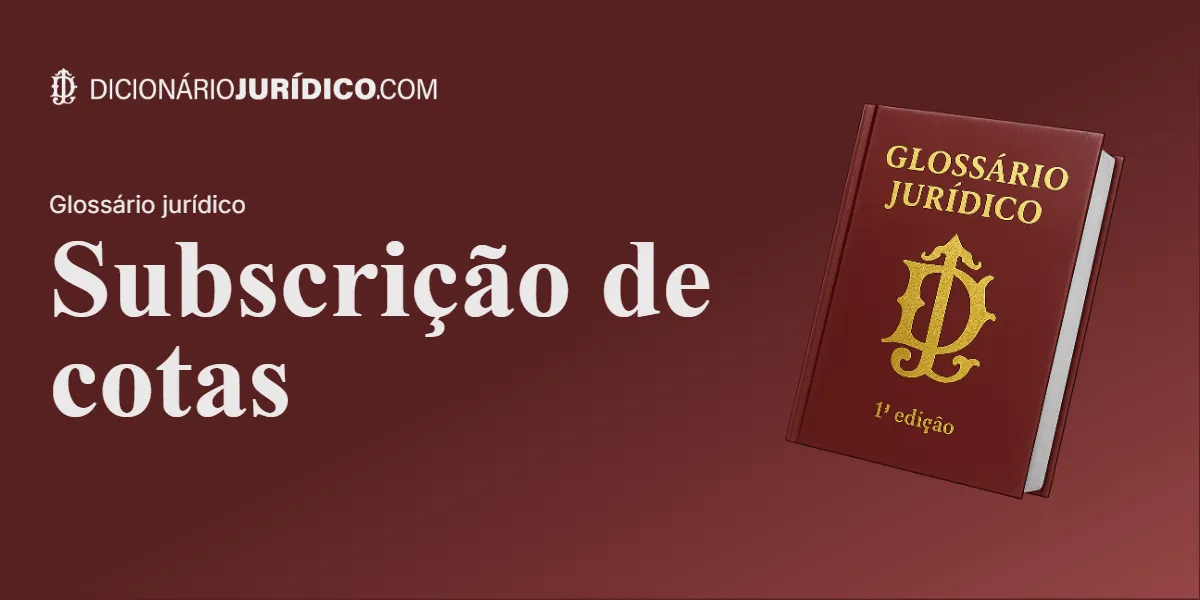 Compartilhe este tutorial: Subscrição de cotas