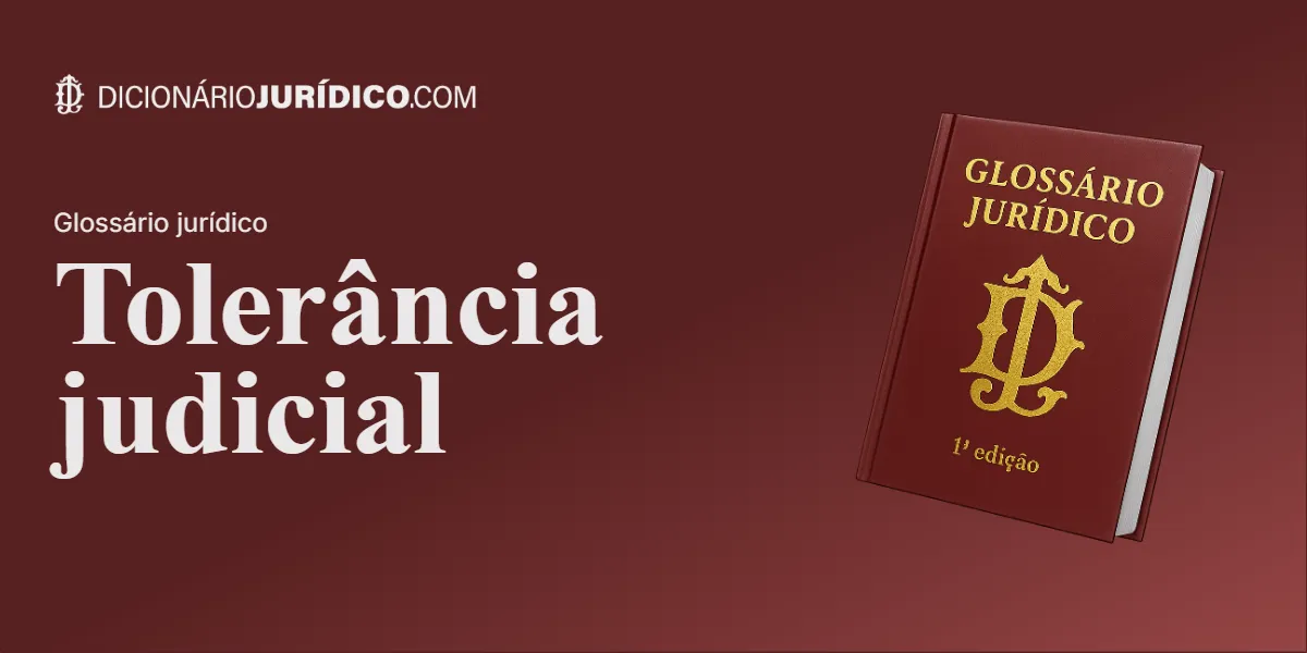 Compartilhe este tutorial: Tolerância Judicial