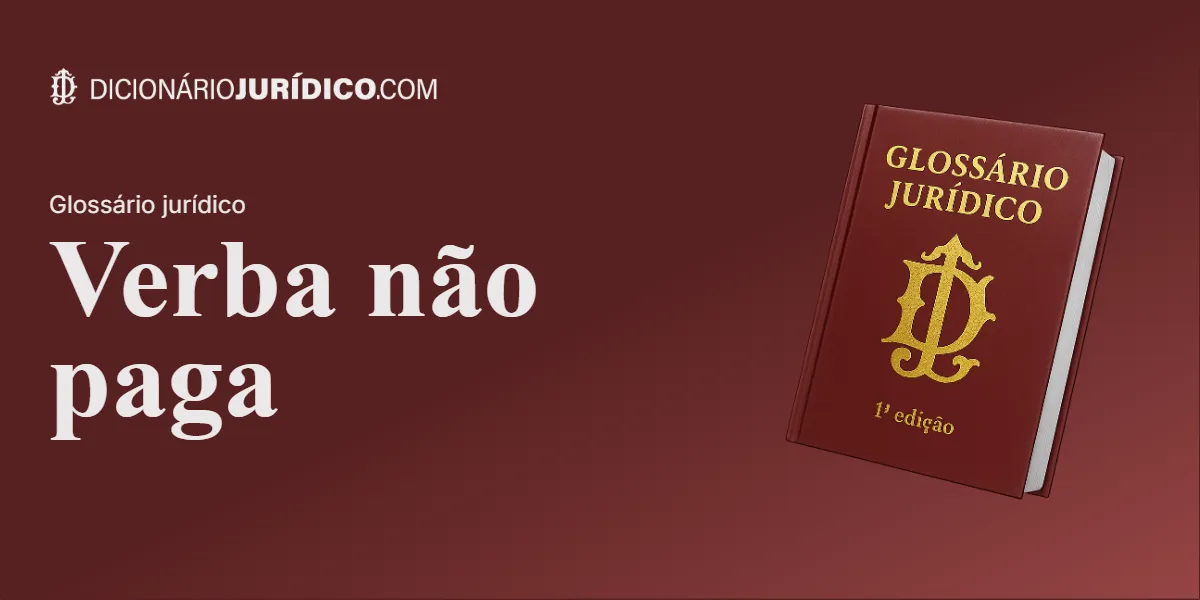 Compartilhe este tutorial: Verba não paga