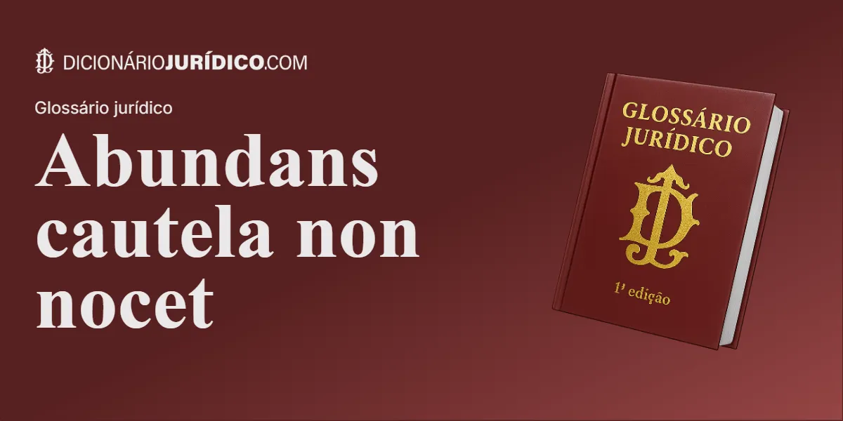 Compartilhe este tutorial: Abundans cautela non nocet