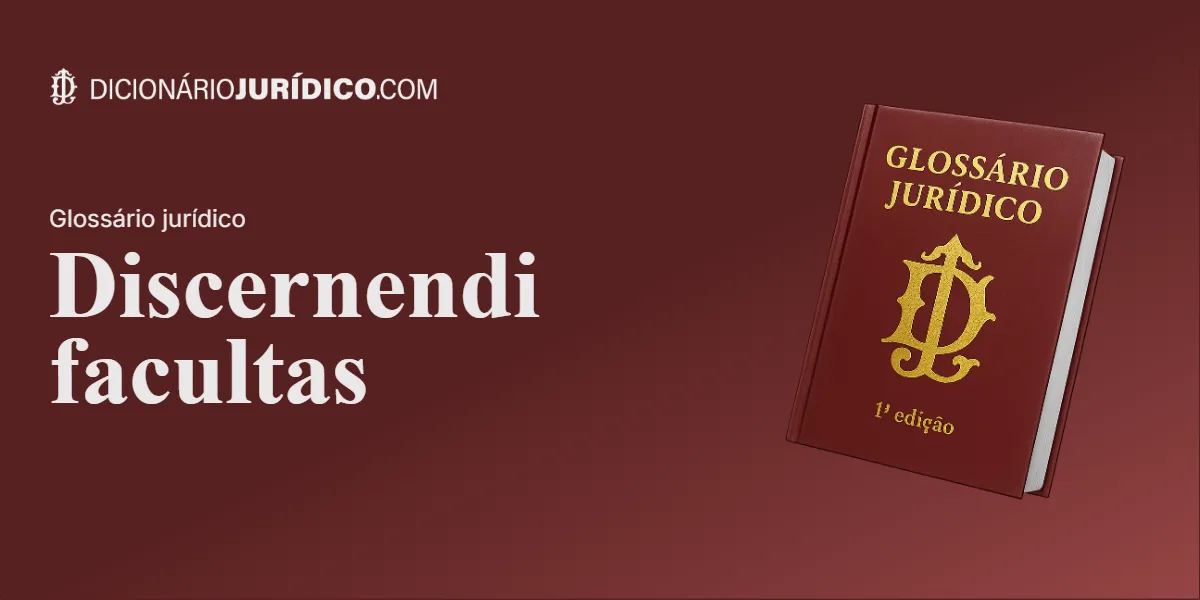 Compartilhe este tutorial: Discernendi facultas