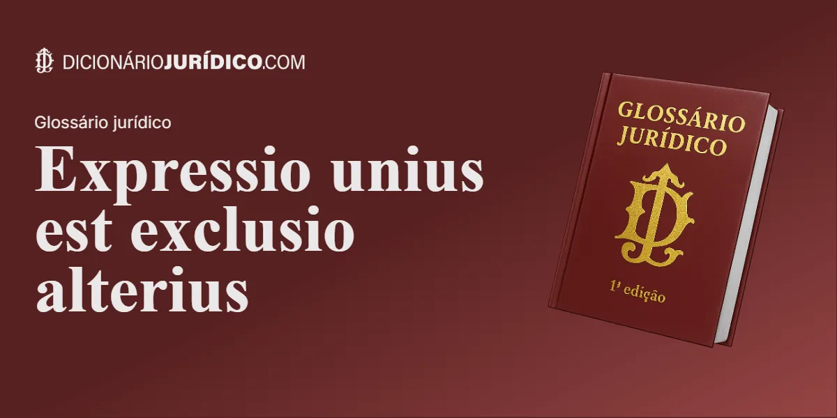Compartilhe este tutorial: Expressio unius est exclusio alterius