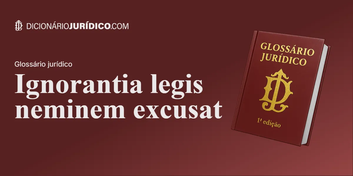Compartilhe este tutorial: Ignorantia legis neminem excusat