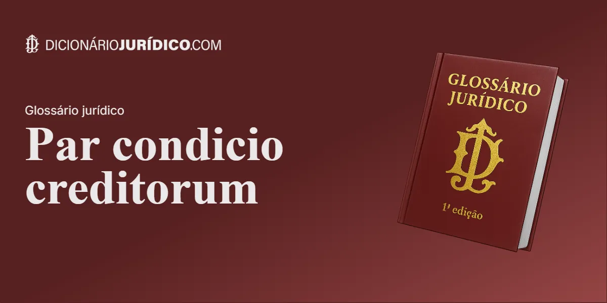 Compartilhe este tutorial: Par condicio creditorum