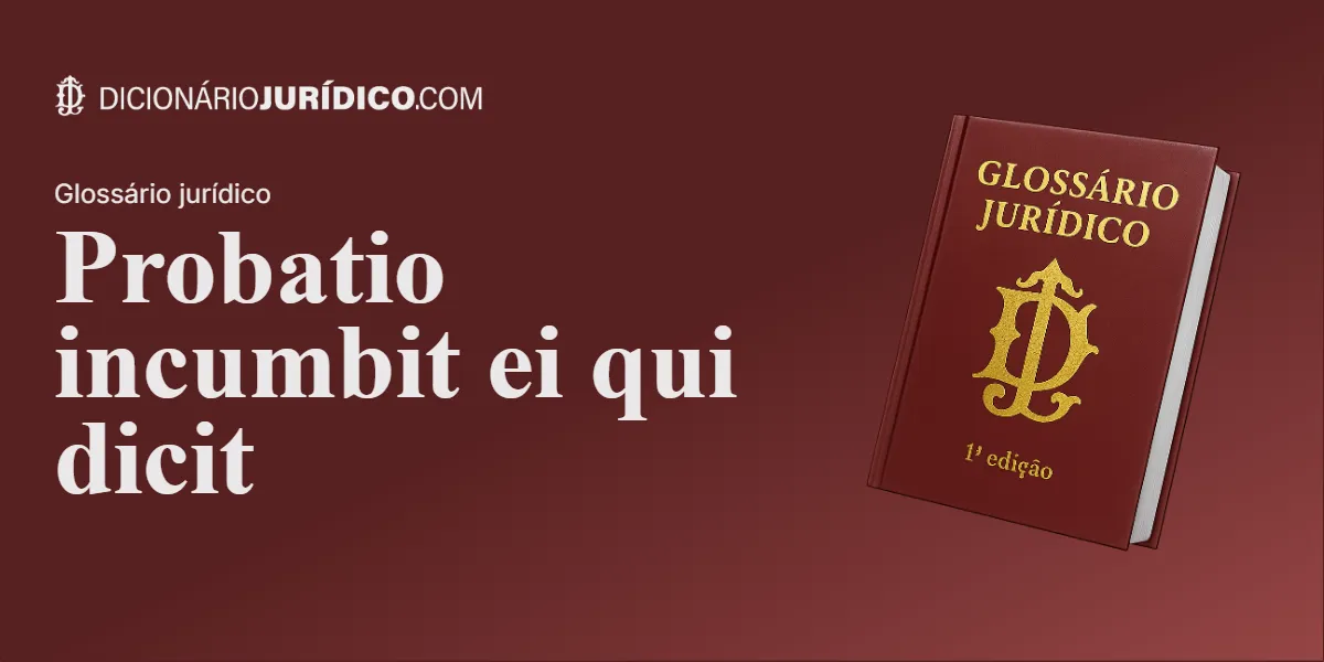 Compartilhe este tutorial: Probatio incumbit ei qui dicit