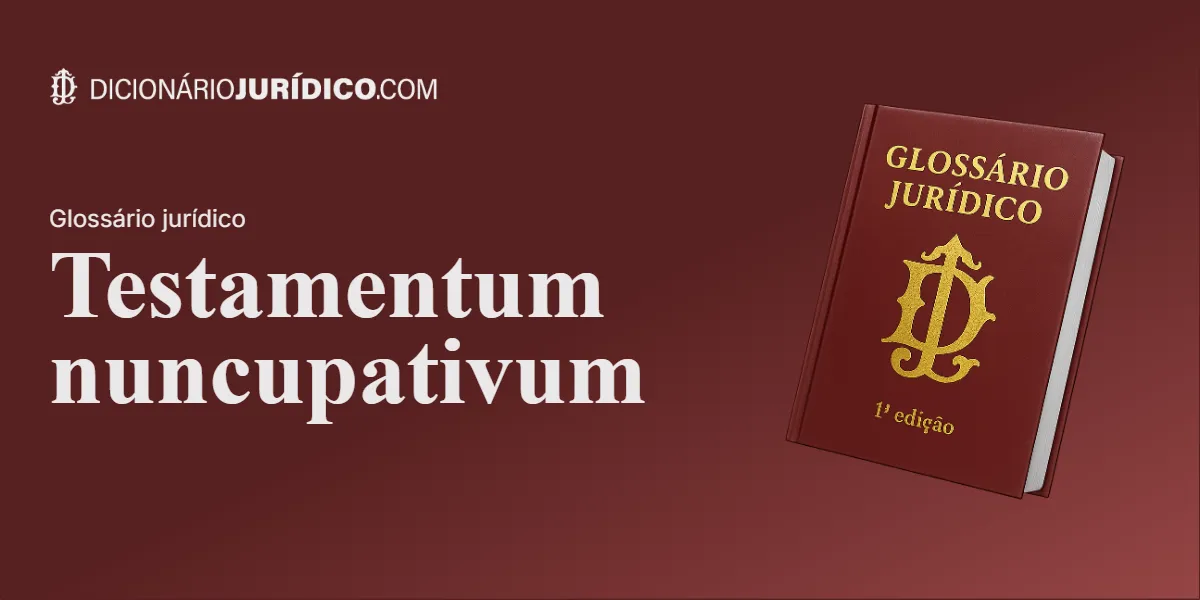 Compartilhe este tutorial: Testamentum nuncupativum